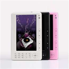 7" inch 4GB TFT E-book reader  with MP3 and Video player built in.