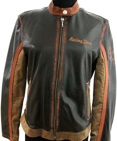 Ladies womans GENUINE LEATHER ''Harley Davidson-Racing Team''Jacket SIZE-M and L