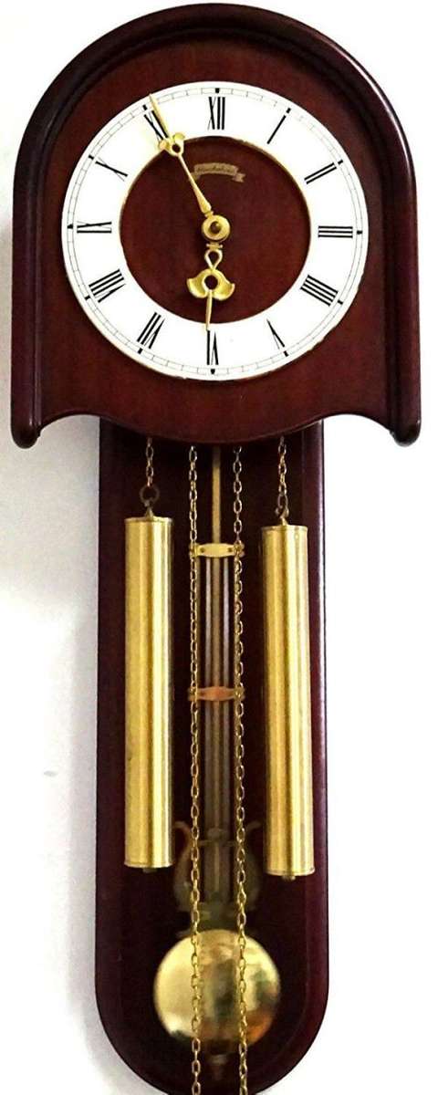 FREE SHIPING : VINTAGE E.SCHMECKENBECHER WALL CLOCK 50,s(Warmink Junghans Hermle Kienzle era)
