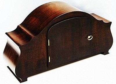 FREE SHIPING : ART DECO JUNGHANS 30,s CHIMING MANTEL CLOCK WITH PENDULUM and KEY