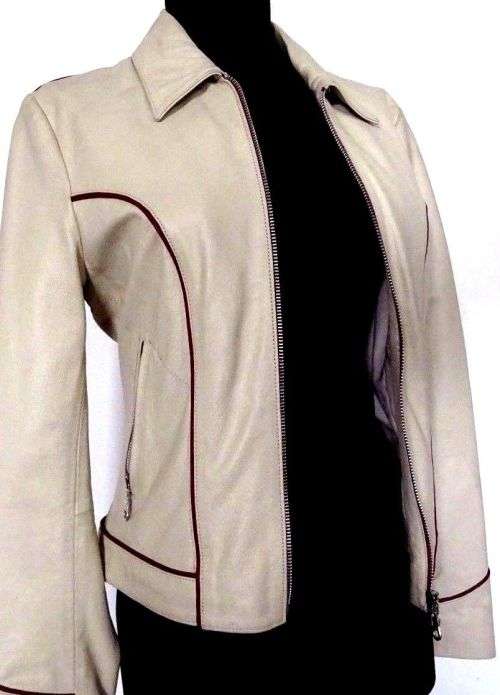 FREE SHIPING : Ladies womans GENUINE REAL LEATHER ''Harley Davidson-Racing Team''Jacket SIZE-M