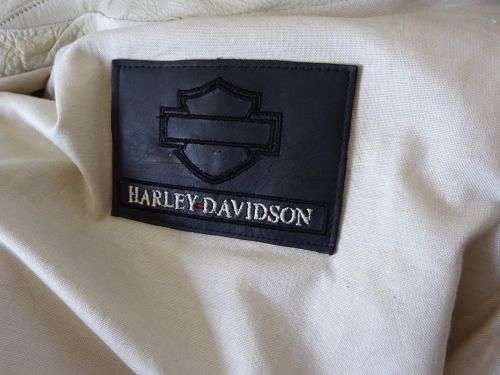 FREE SHIPING : Ladies womans GENUINE REAL LEATHER ''Harley Davidson-Racing Team''Jacket SIZE-M