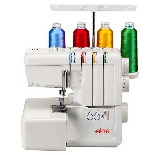 FREE SHIPING :Elna 664 NEW Serger Rolled Hem Flatlock Machine Overlocker/Overlock