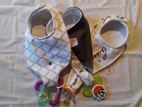 DOODAH BIBS GREY - SET OF 3