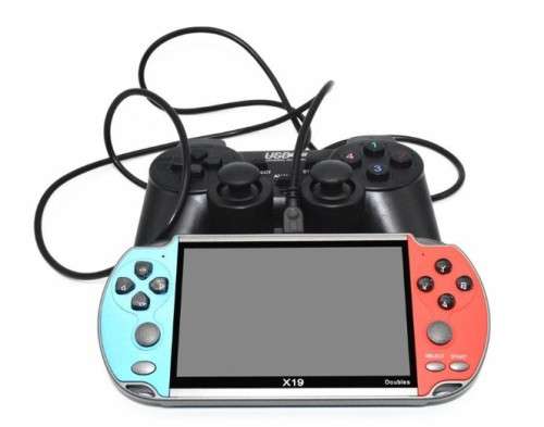 Double Game Player Retro Handheld console X19 with controller
