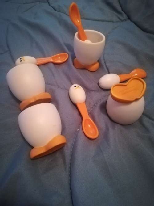 MSC International Egg Holders with teaspoons