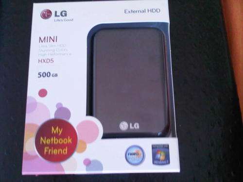 LG EXTERNAL HDD MINI ULTRA SLIM 500GB NEW !!!
