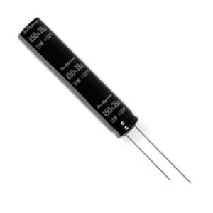 ELECTROLYTIC RADIAL CAPACITOR, EXTENDED TEMPERATURE, 100uF 450V
