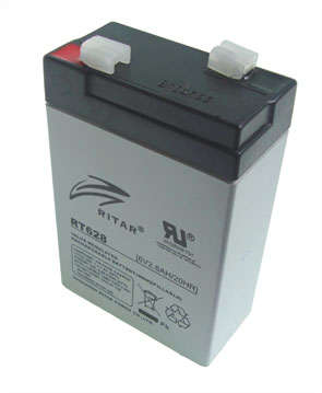 6V SEALED LEAD ACID, ALARM BATTERY, 2.8AHr