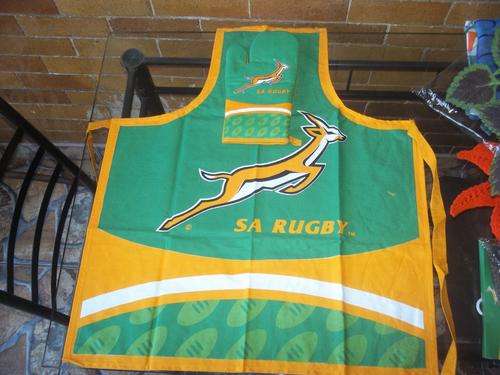 Springbok apron and braai glove