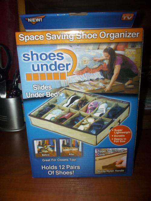 Space saving shoe organiser