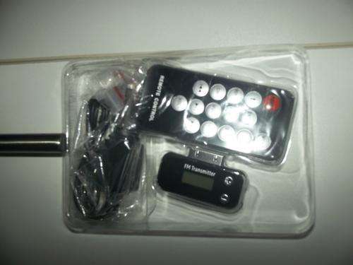 Fm transmitter and remote for your I phone or I pod