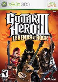 GUITAR HERO III LEGENDS OF ROCK  (Xbox 360)  -  Good condition !!!