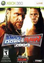 SMACKDOWN VS RAW 2009  (XBOX 360) -  Good condition !!