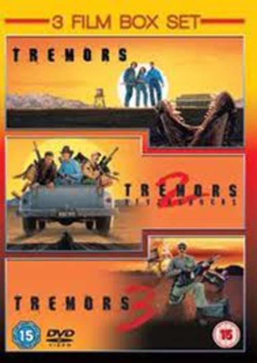 3 DVD FILM BOX SET : TREMORS 1, 2 AND 3 - DVD R2 - Excellent condition !!!