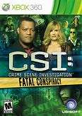 CSI : FATAL CONSPIRACY   (Xbox 360)  -  Good condition !!!