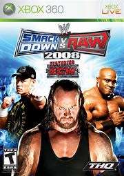 SMACKDOWN VS RAW 2008   (XBOX 360) -  Excellent condition !!