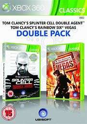 TOM CLANCY DOUBLE PACK DOUBLE AGENT RAINBOW SIX VEGAS (Xbox 360)  -  Great condition  !!!