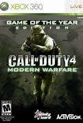 CALL OF DUTY 4 MODERN WARFARE GAME OF THE YEAR EDITION   (Xbox 360)  -  Great condition !!!
