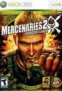 MERCENARIES 2 WORLD IN FLAMES (Xbox 360) -  Mint condition / Re - Sealed  - SAME DAY SHIPPING