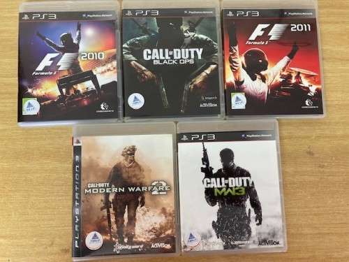 PS3 5 GAME  BUNDLE !!!  (CALL OF DUTY  /  RACING GAMES)  SAVE !! SAVE !!  -  SAME DAY SHIPPING  !!!
