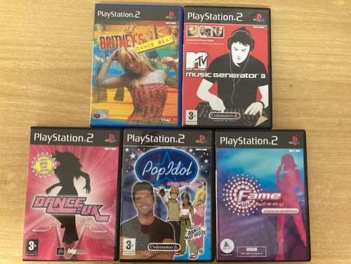 PS2  MIX DANCE 5 GAME  BUNDLE   - SAVE !! SAVE !!! - Good condition - SAME DAY SHIPPING