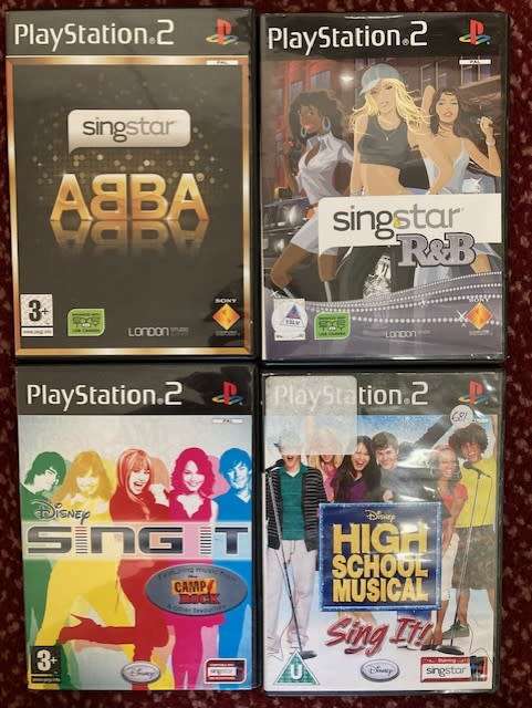 PS2 SING COMBO   - SAVE !! SAVE !!!  - Good condition - SAME DAY SHIPPING !!!