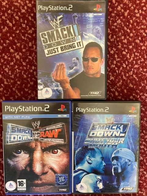 PS2 WRESTLING  SPECIAL COMBO  - HURRY  !!! HURRY !!!  -  Good condition !!!  - SAME DAY SHIPPING !!!