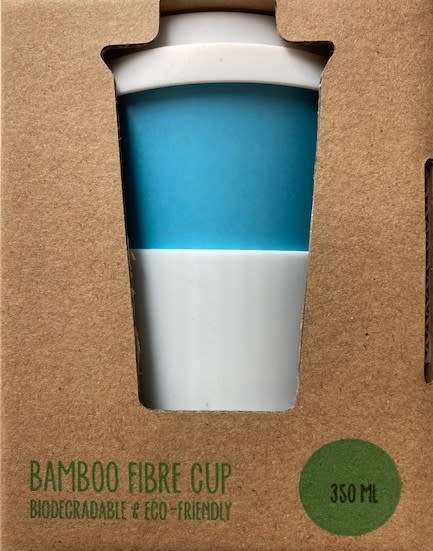 BAMBOO FIBRE CUPS  - 350 ML in RETAIL PACKAGING / BULK DISCOUNTS AVAILABLE !!!