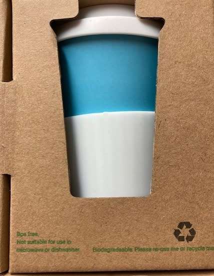 BAMBOO FIBRE CUPS  - 350 ML in RETAIL PACKAGING / BULK DISCOUNTS AVAILABLE !!!