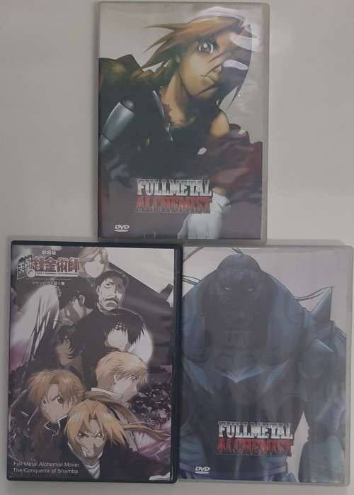 FULL METAL ALCHEMEST COMPLETE BOX SET 3 DVDS  - JAPANESE COLLECTOR  - RARE  -  PC DVD