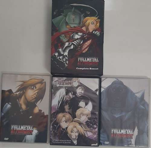 FULL METAL ALCHEMEST COMPLETE BOX SET 3 DVDS  - JAPANESE COLLECTOR  - RARE  -  PC DVD