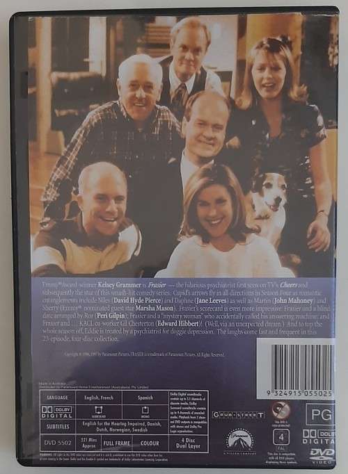 FRASIER THE COMPLETE FOURTH SEASON  PC DVD   -   Good condition !!!!  -  SAME DAY SHIPPING !!!