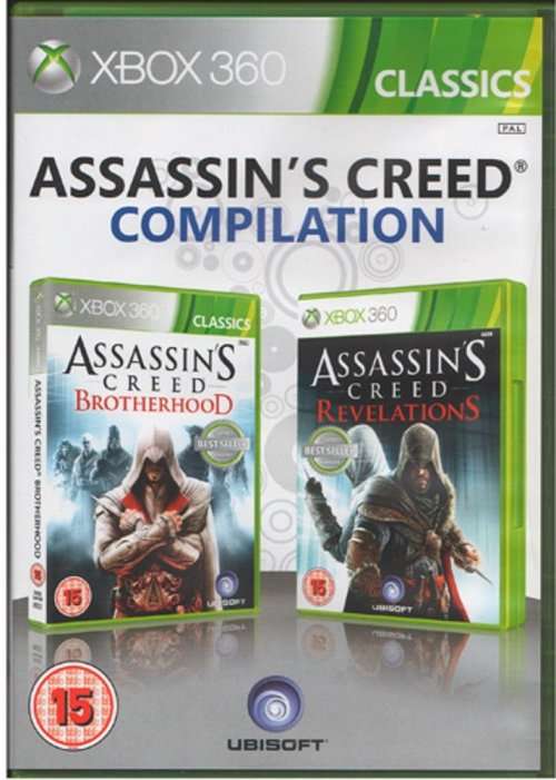 ASSASSINS CREED BROTHERHOOD + ASSASSINS CREED REVELATIONS CLASSICS COMPILATION (Xbox 360)