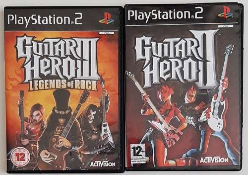 PS2  GUITAR HERO -  2 GAME SPECIAL BUNDLE DEAL  (PS2)    -   HURRY HURRY !!! - SAME DAY SHIPPING !!!