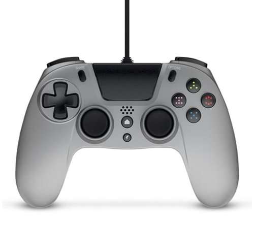 GIOTECK PREMIUM VX4 WIRED CONTROLLER - SILVER  (PS4) - Shop display model