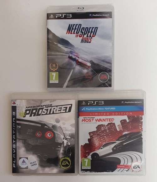 PS3 3 GAME NEED FOR SPEED BUNDLE  -  SAVE !! SAVE !! - Good condition !!!  -  SAME DAY SHIPPING  !!!