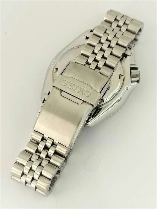 SEIKO DIVER 7002-7000 BLACK FACE MODDED AUTOMATIC MENS WATCH 452169   -   MINT CONDITION !!!