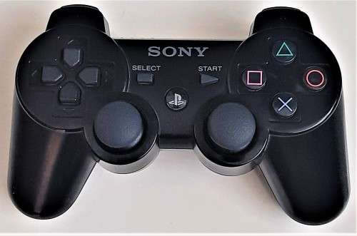 PS3 WIRELESS CONTROLLER   (BLACK)   - "" VERY GOOD CONDITION ""