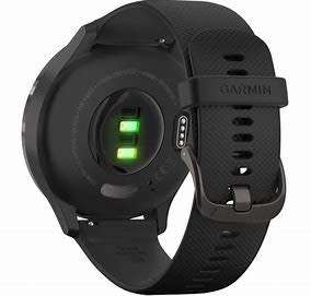 GARMIN WATCH VIVOMOVE HR SMARTWATCH - BLACK WITH BLACK SILICONE STRAP and CHARGER