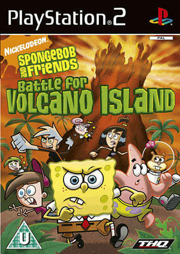 SPONGEBOB AND FRIENDS BATTLE FOR VOLCANO ISLAND  (PS2)  -  Mint condition / Re - Sealed