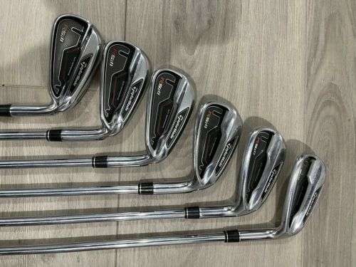 TAYLORMADE RSI I IRON SET (5-PW) with REAX 90 STIFF SHAFTS  - GREAT CONDITION  -  - FREE SHIPPING !!