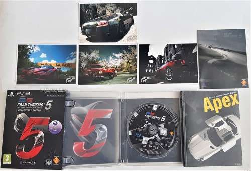 GRAN TURISMO 5 COLLECTORS EDITION  (PS3)  (Still in cardboard sleeve ) - Good condition !!!