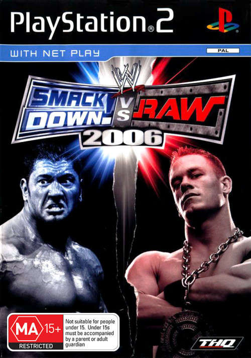WWE SMACKDOWN VS RAW 2006  ( PS2 )   -    Good condition !!!  - SAME DAY SHIPPING !!!