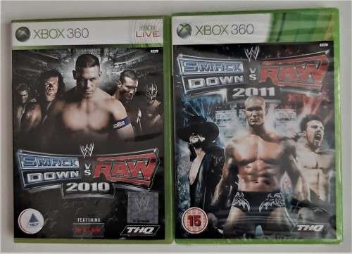 XBOX 360 2 X WWE SMACKDOWN GAME BUNDLE    -   Good condition !!!   -  SAME DAY SHIPPING !!!