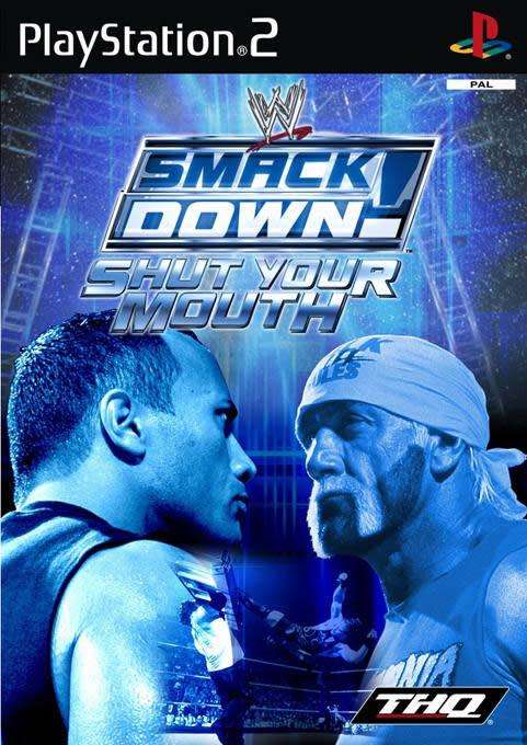 WWE SMACKDOWN ! SHUT YOUR MOUTH  ( PS2 )    -     Good condition !! - SAME DAY SHIPPING !!
