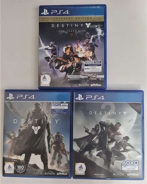 PS4  3 X GAME DESTINY  COMBO -  Good condition !!!  -  SAME DAY SHIPPING !!!