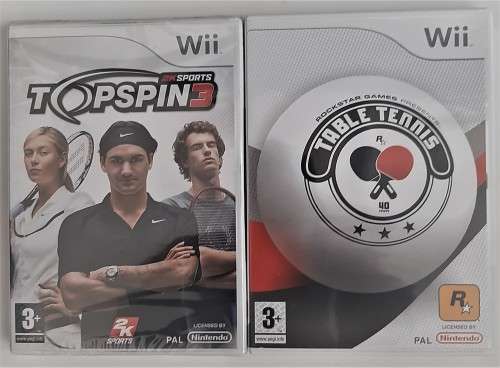 WII 2 X GAME MIX TENNIS  WII BUNDLE   - Good  condition !! -``` HOT DEAL `` -  SAME DAY SHIPPING !!!