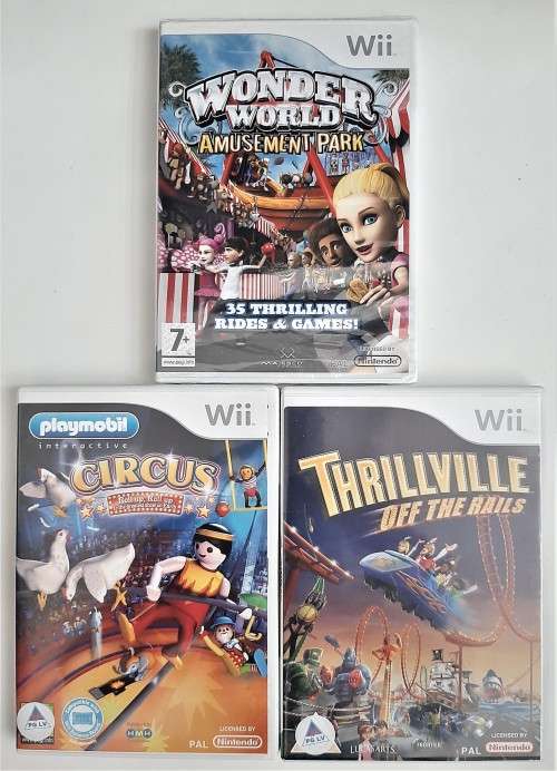 WII 3 X MIX CIRCUS GAME  WII BUNDLE   - Good  condition !! -``` HOT DEAL `` -  SAME DAY SHIPPING !!!