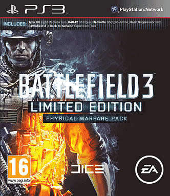BATTLEFIELD 3 LIMITED EDITION PHYSICAL WARFARE PACK    (PS3)  -  Good condition !!!